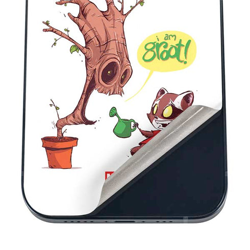 Marvel Rocket Raccoon and Groot Tall Tails iPhone 16 Plus Skin